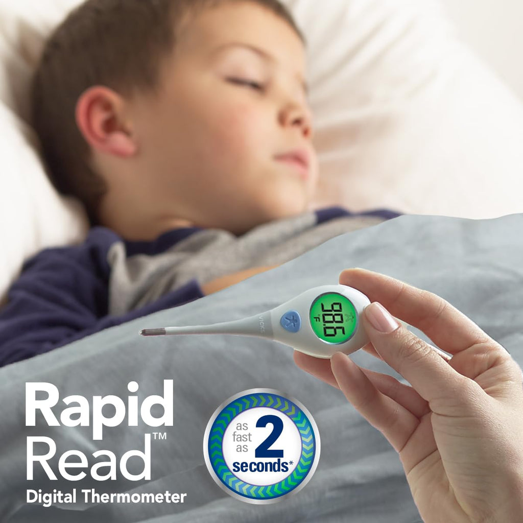 Vicks RapidRead digital body temperature reader, 2-second fever readings


