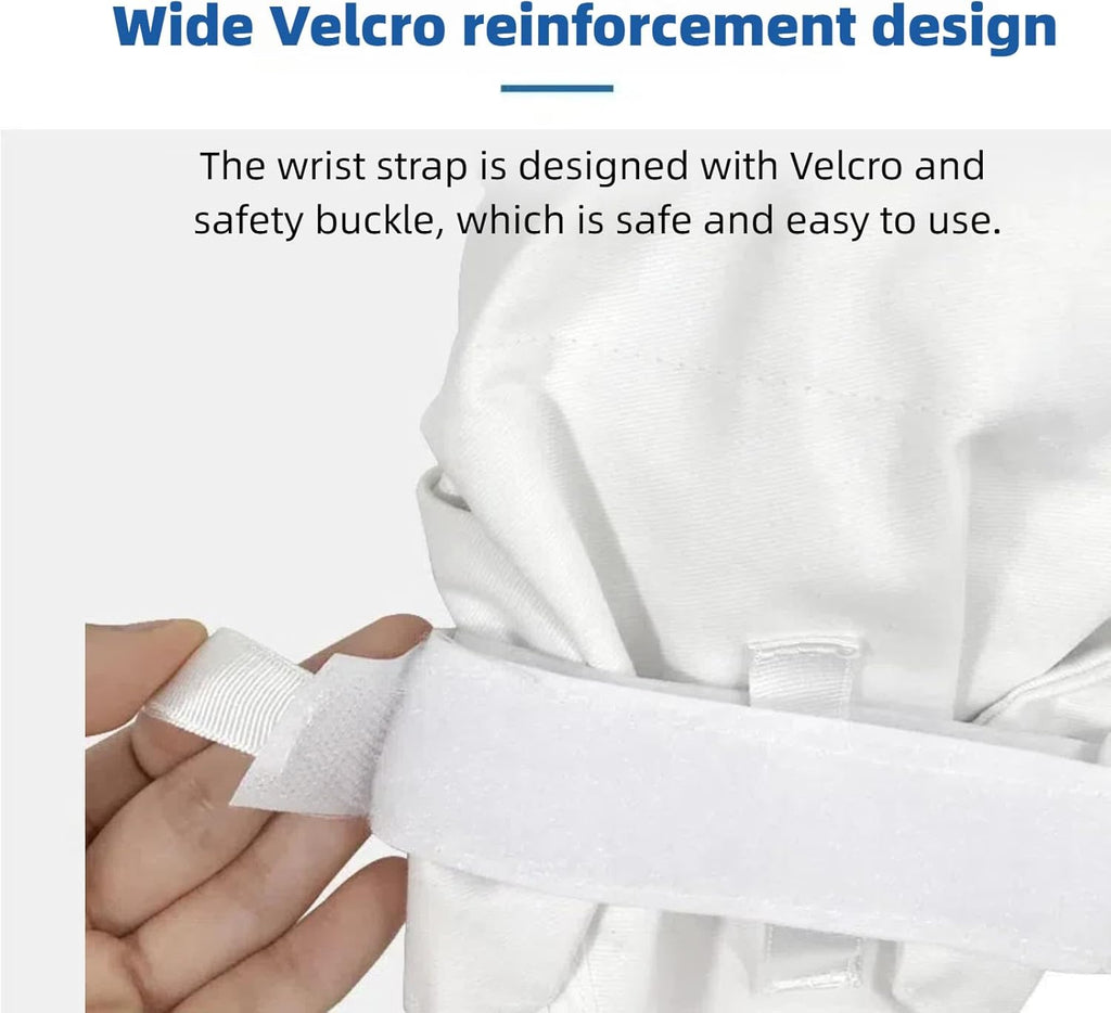 Restraint Gloves for Elderly, Padded Mitts with Double Security

