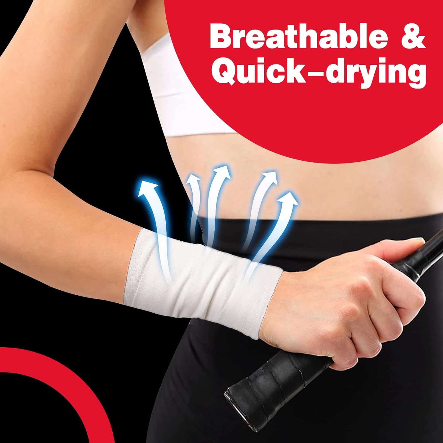 AZEN Athletic Sports Tape, Medical Grade Cotton, Latex-Free, Easy Tear


