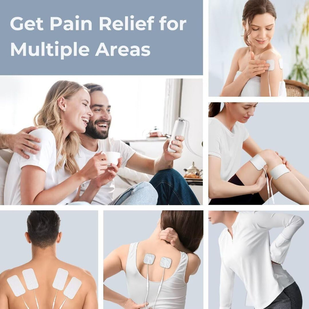 AUVON TENS EMS Muscle Stimulator 4-Output Electric Pain Relief Massager

