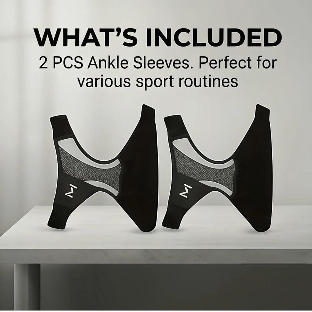 Ankle Compression Brace Sleeve Lace-Up Adjustable Sports Orthopedic Support

