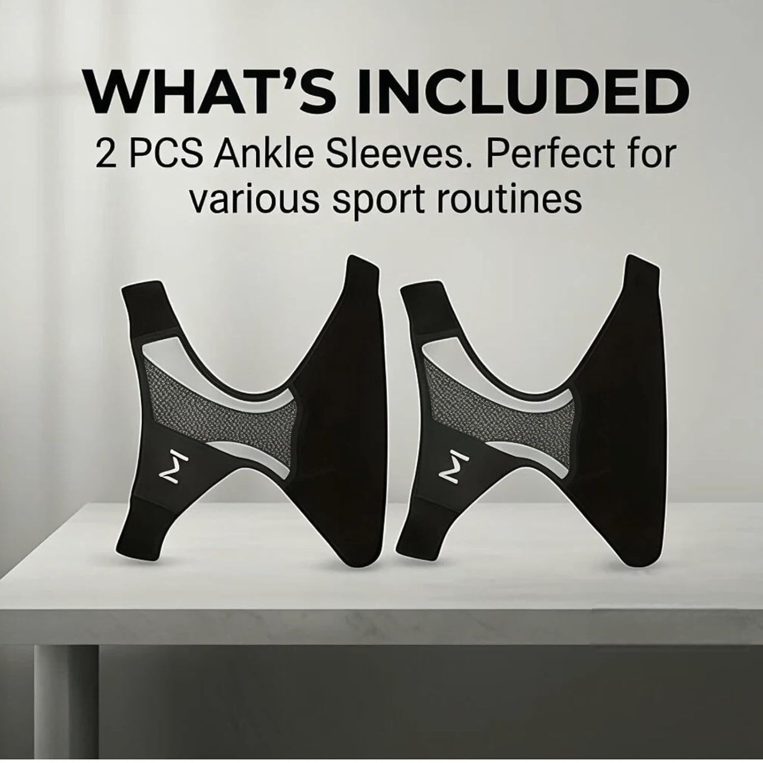 Ankle Compression Brace Sleeve Lace-Up Adjustable Sports Orthopedic Support

