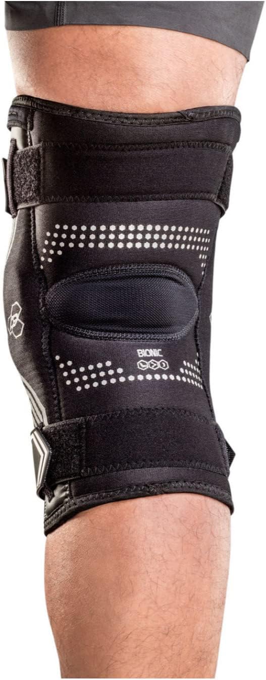 DonJoy Bionic Drytex Hinged Knee Sleeve with Patella Support, Anti-Slip Straps

