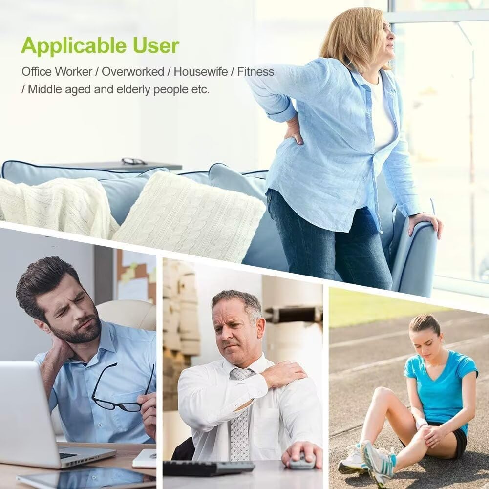 AUVON Dual Channel TENS Muscle Stimulator with 20 Modes and Electrode Pads

