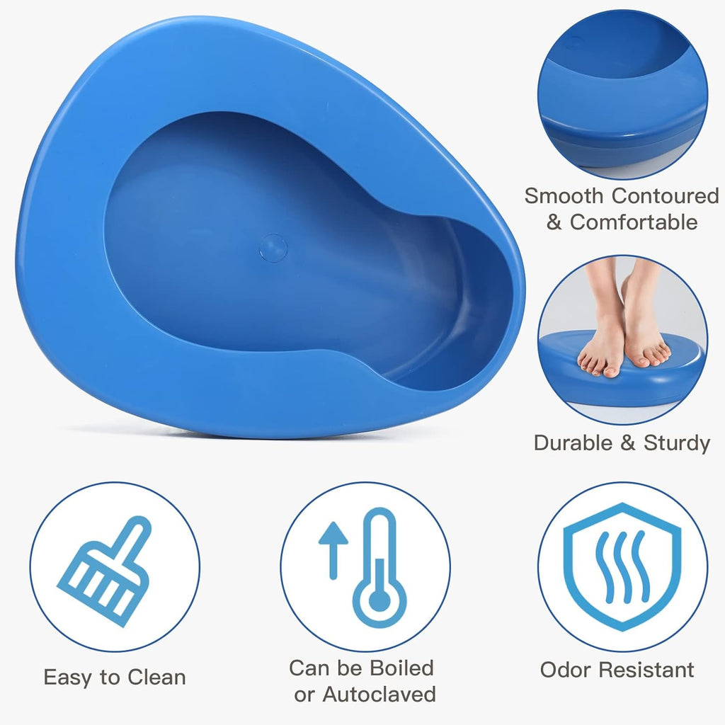 ONEDONE Bed Pan Set with Disposable Liners and Super Absorbent Pads

