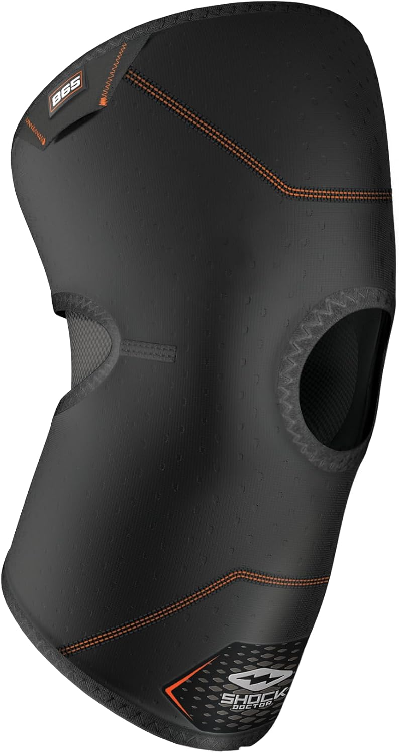 Shock Doctor 865 Knee Compression Support Brace with Breathable Mesh, Moisture Wicking

