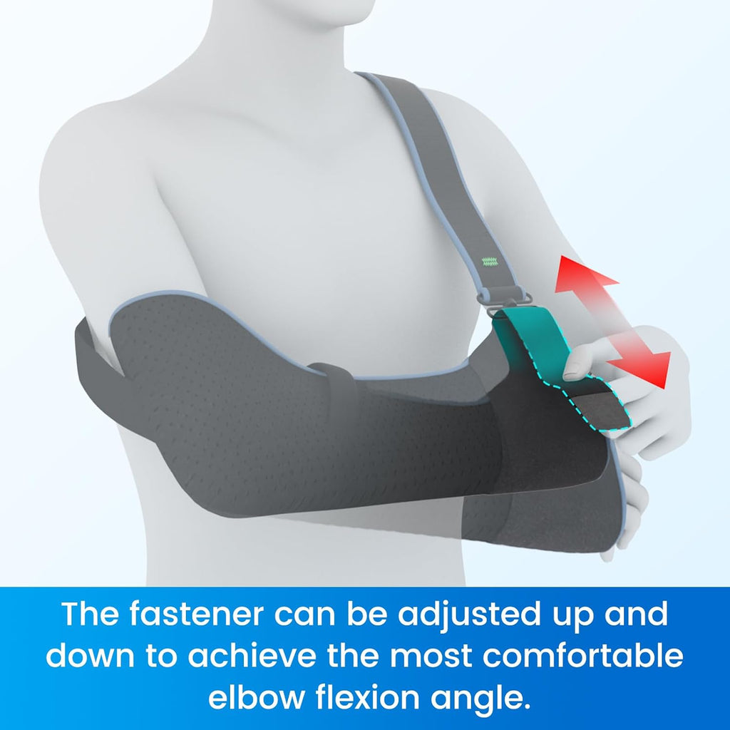 Velpeau Arm Sling Shoulder Immobilizer Rotator Cuff Support Brace for Left or Right

