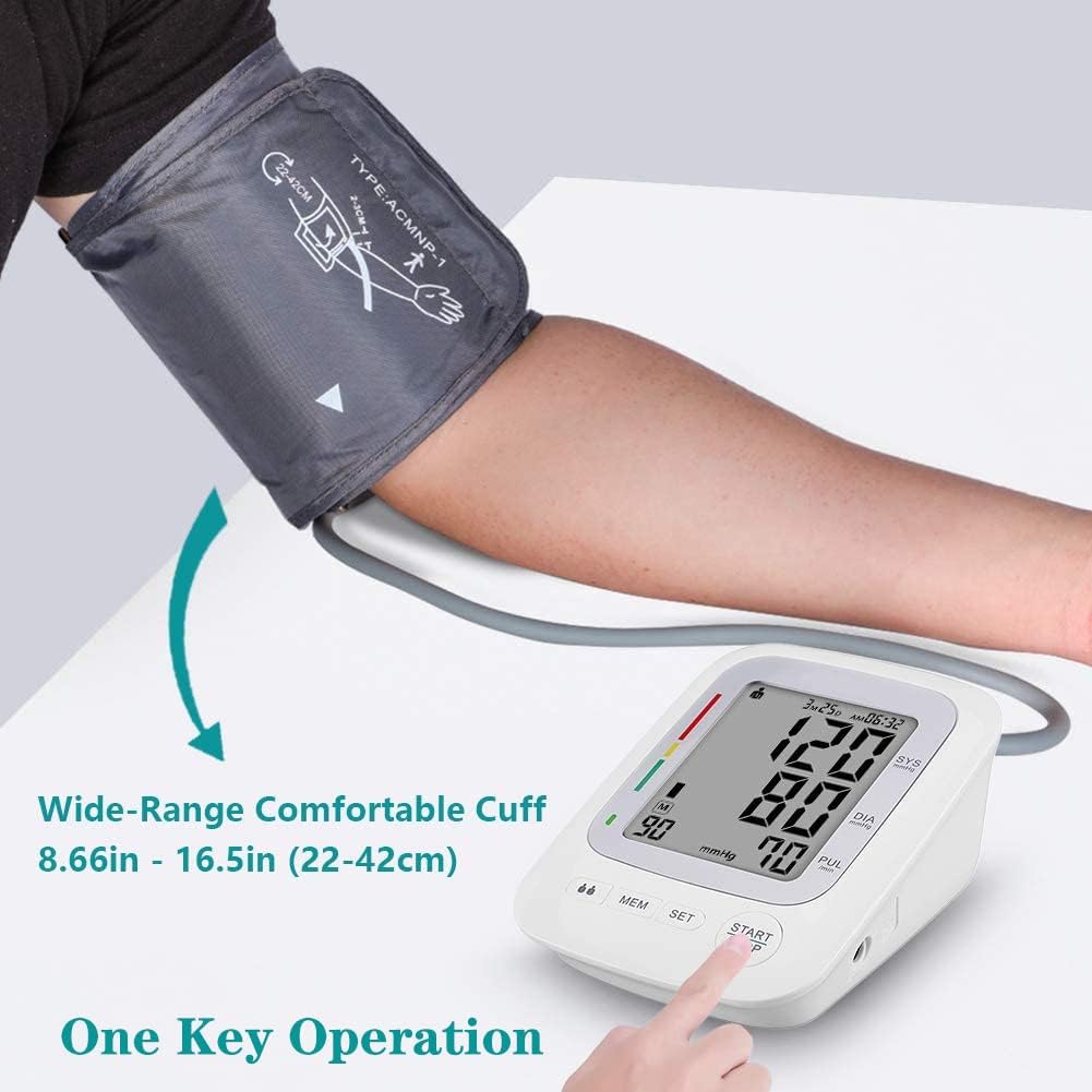 Electronic Upper Arm Blood Pressure Monitor, Automatic Digital BP Monitor

