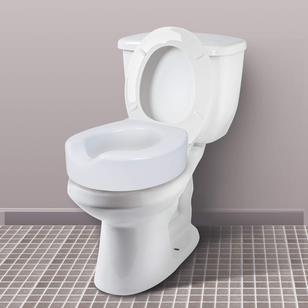 Carex Toilet Seat Riser with Quick-Lock, Raised Height for Standard Toilets

