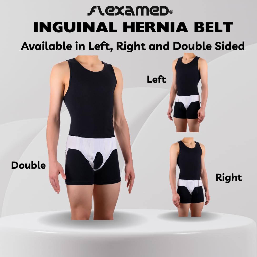FlexaMed Inguinal Hernia Truss with Compression Pad

