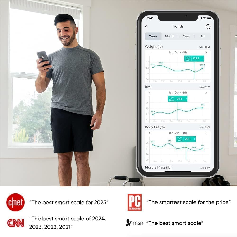 Wyze Smart Scale X Digital Bathroom Scale with Body Composition & Heart Rate


