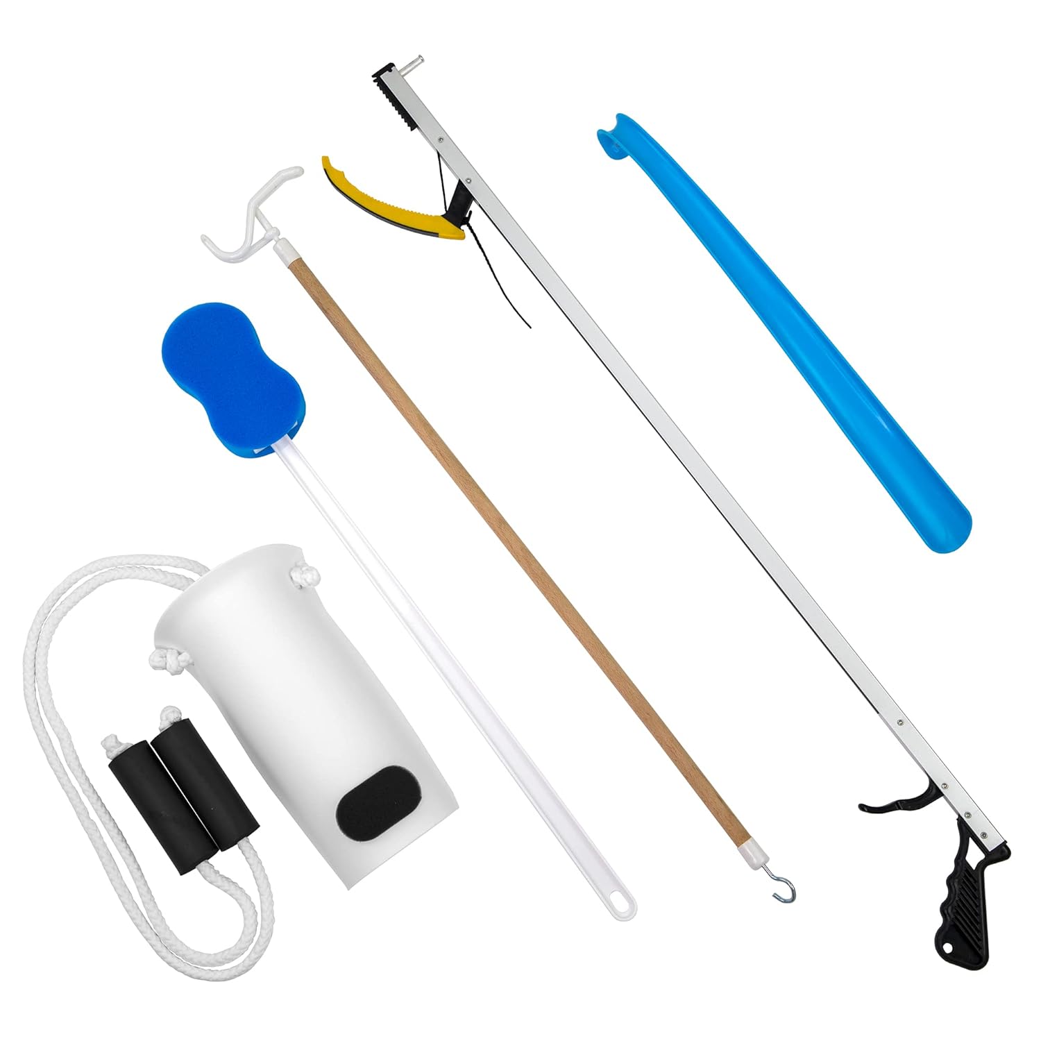 FabLife Hip Recovery Daily Living Aids Kit for Bathing and Dressing Assistance

