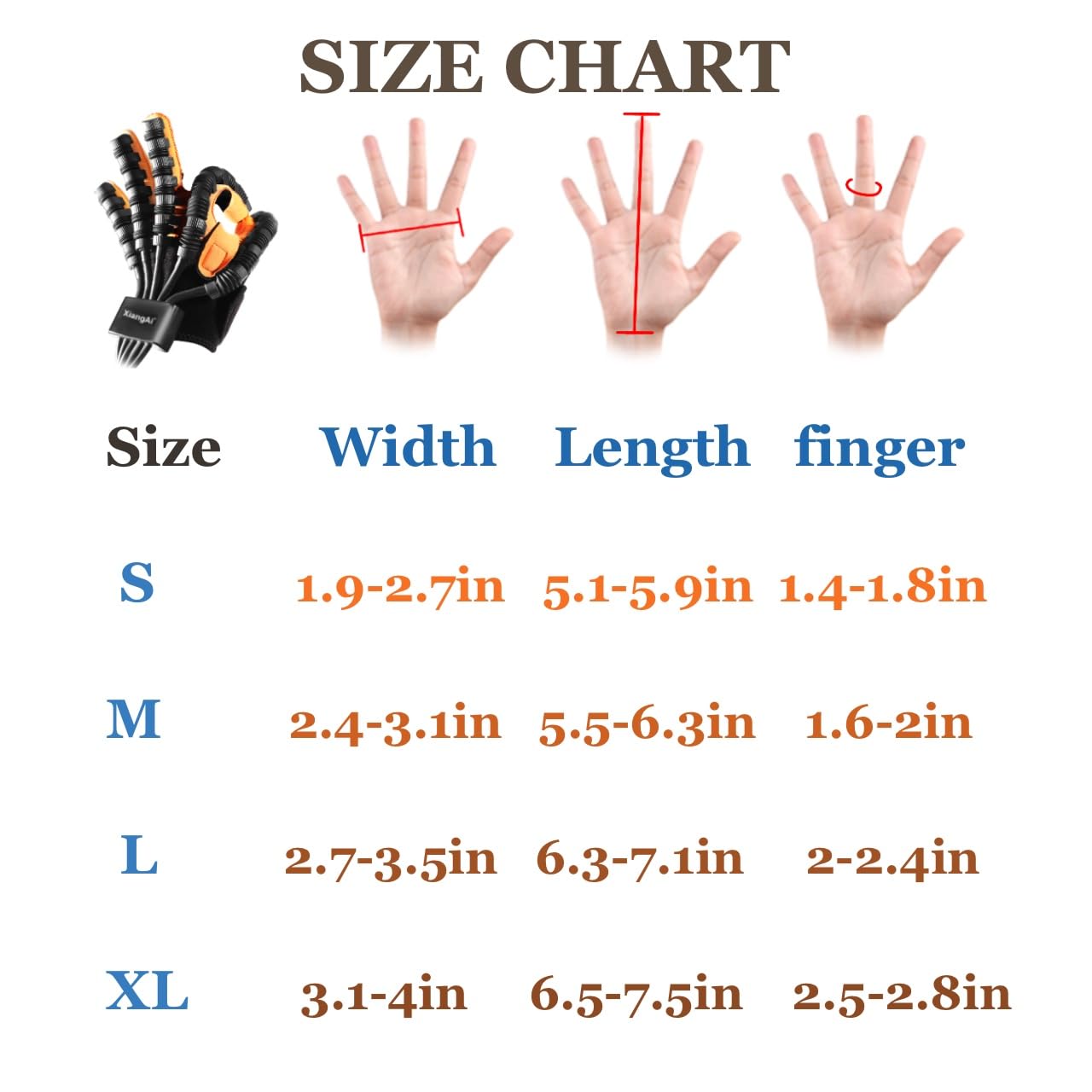 8th Gen Stroke Rehabilitation Robot Glove, Hand Therapy Device with 4 Modes

