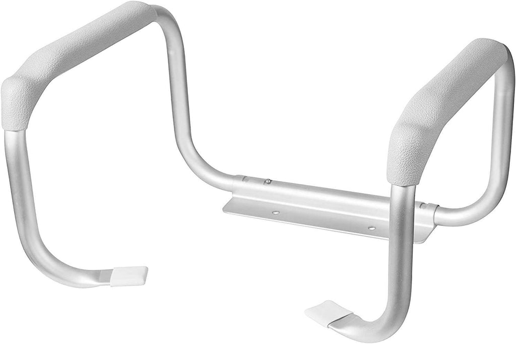 DMI Toilet Safety Rails Grab Handles with Aluminum Frame, Tool-Free Assembly

