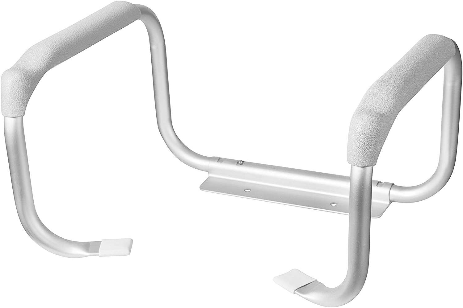 DMI Toilet Safety Rails Grab Handles with Aluminum Frame, Tool-Free Assembly

