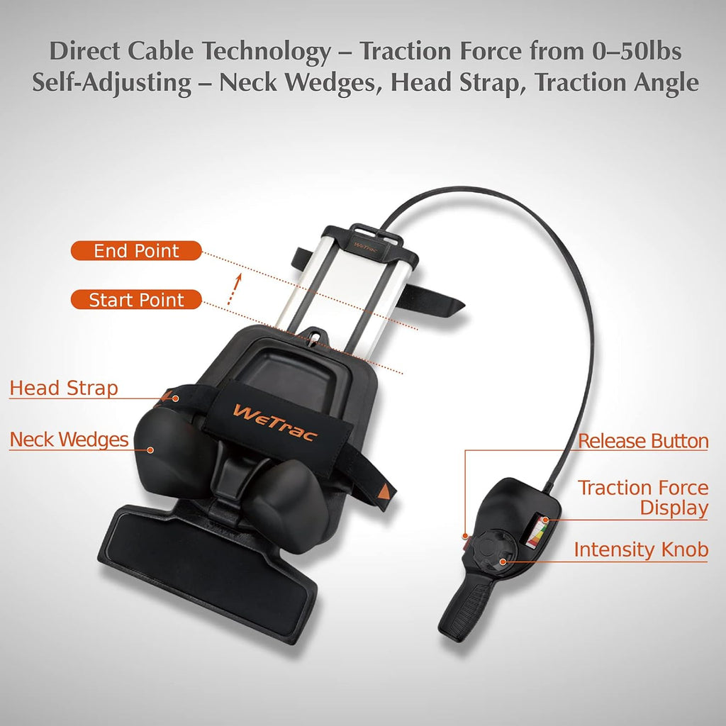 iSTIM WeTrac Cervical Neck Traction Device for Home Use with Carry Bag

