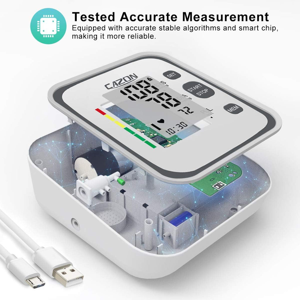Upper Arm Blood Pressure Monitor with Pulse Rate, Irregular Heart Indicator

