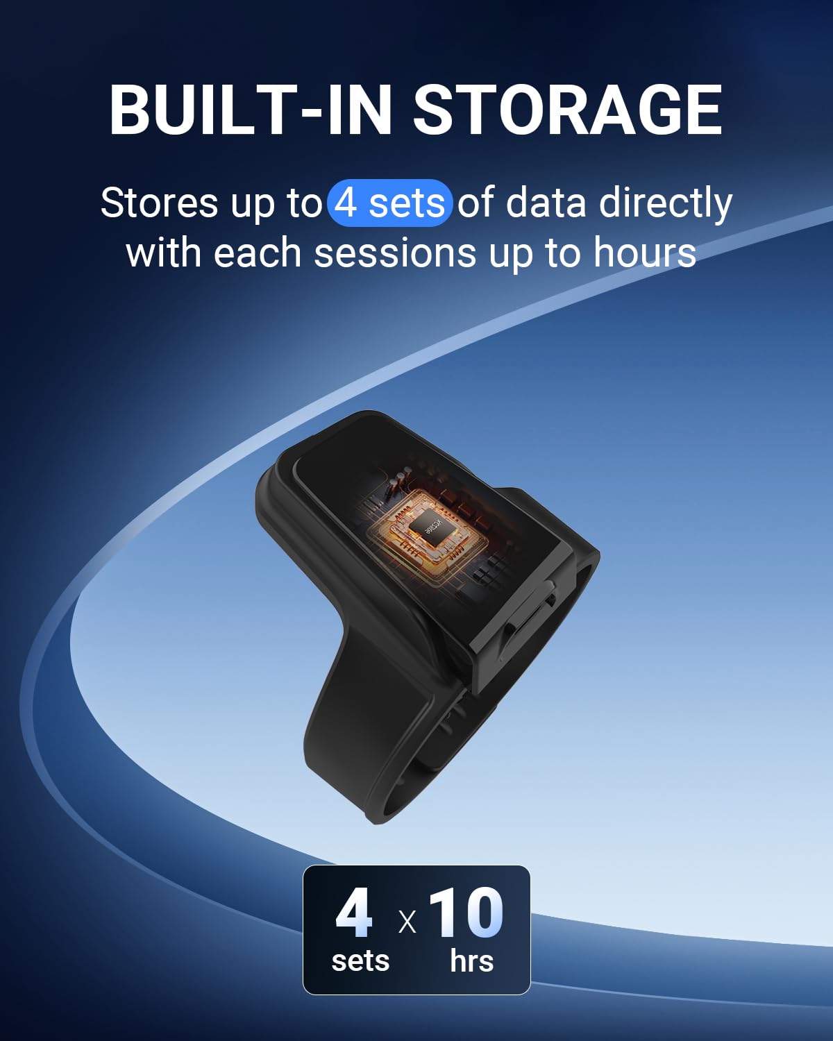 Wearpulse Wrist Pulse Oximeter, Wearable Oxygen Monitor with Bluetooth, 72-Hour Battery

