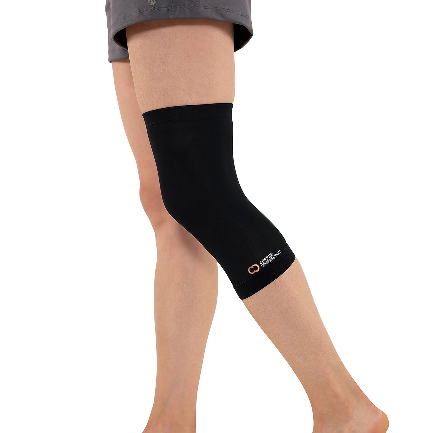 Copper Compression Knee Sleeve, Copper-Infused Knee Stabilizer Support Brace

