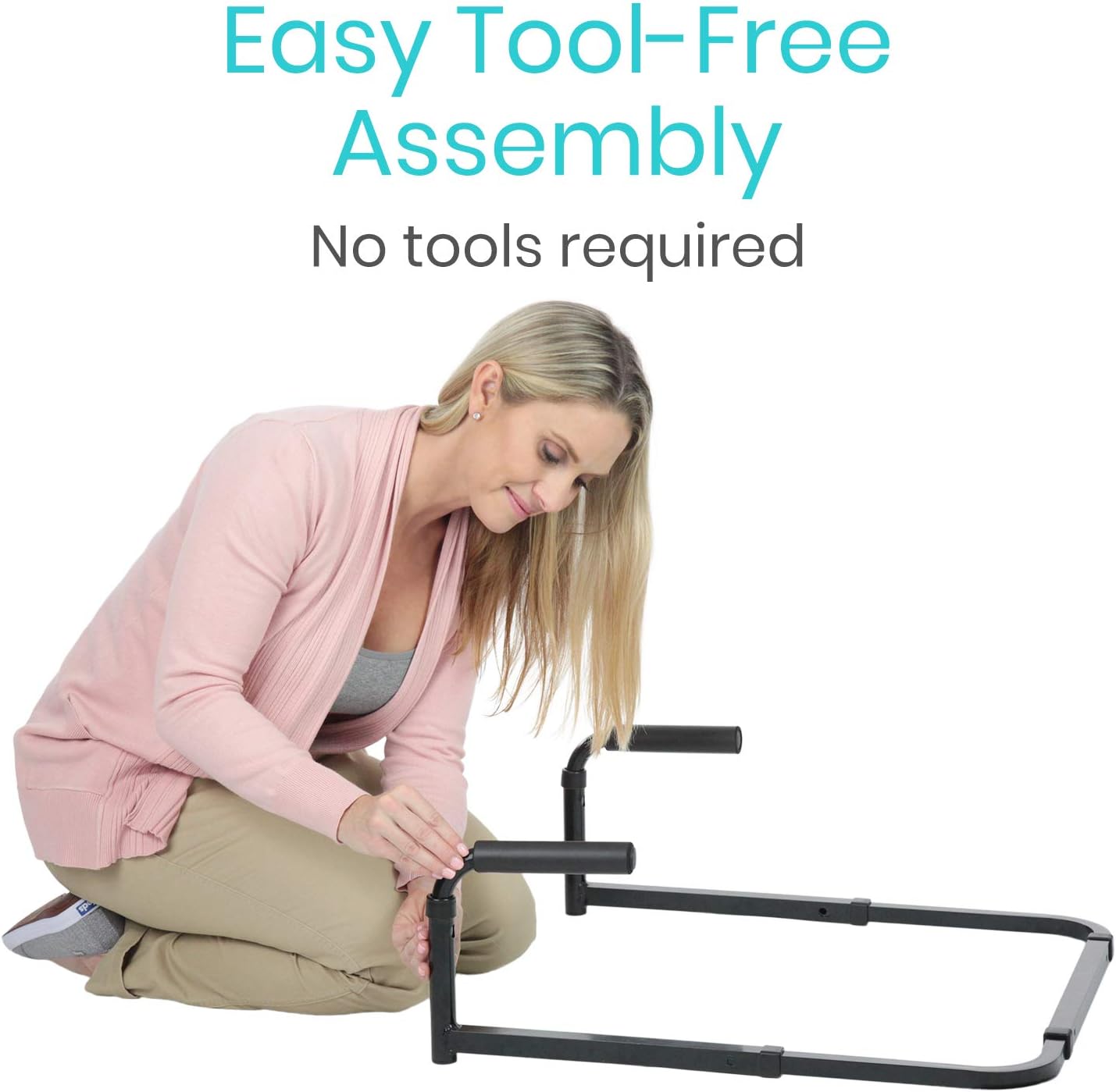 Vive Stand Assist Mobility Standing Aid Rail for Couch and Chair, Grab Handles

