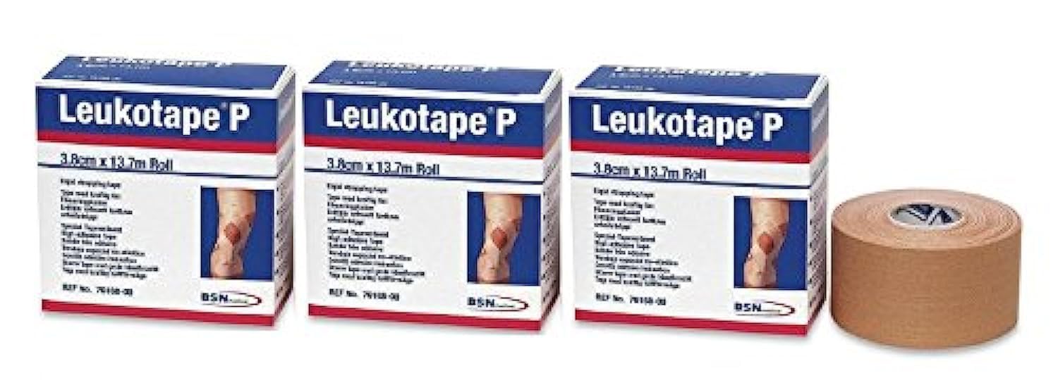 Leukotape P Sports Tape, Adhesive Athletic Strapping Tape for Skin

