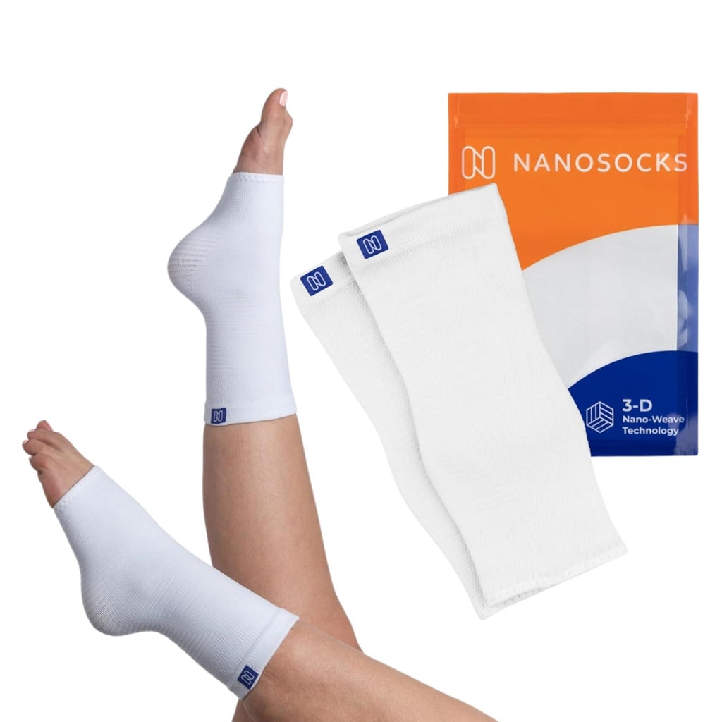 NanoSocks Compression Socks for Women & Men Toeless Ankle Brace Support Sleeve

