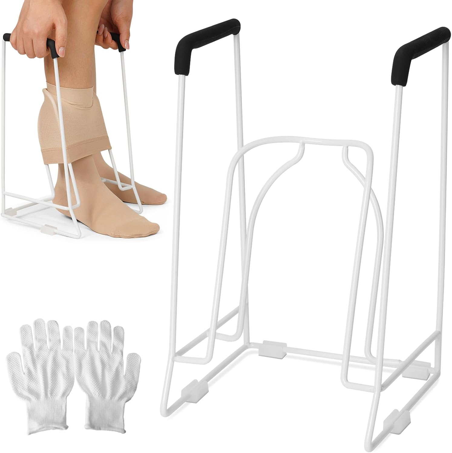 HIUMTREE Compression Sock Aid Device, Stocking Donner, Sock Helper Tool

