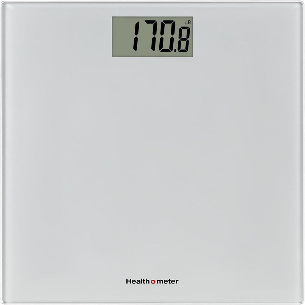 Health o meter Compact Digital Bathroom Scale, 450 lb, 3.2 in LCD, Tempered Platform

