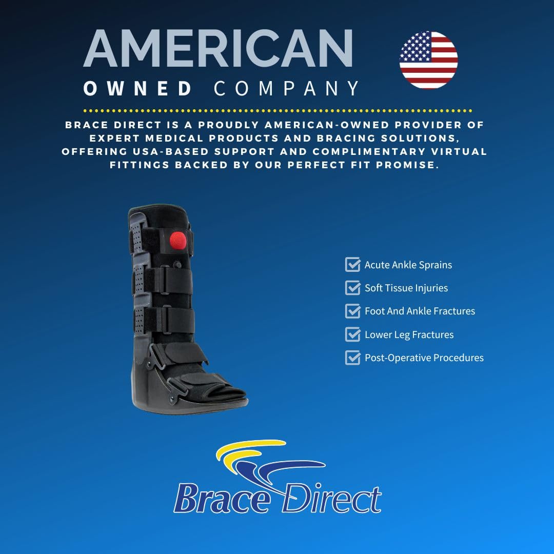 Brace Direct Tall Air CAM Walker Fracture Boot with Adjustable Compression Pump


