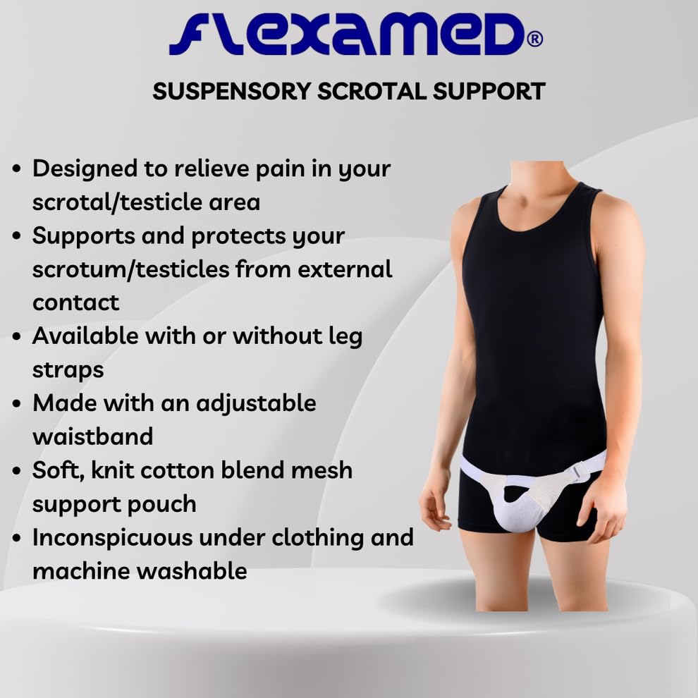 FlexaMed Suspensory Scrotal Support for Hydrocele and Varicocele

