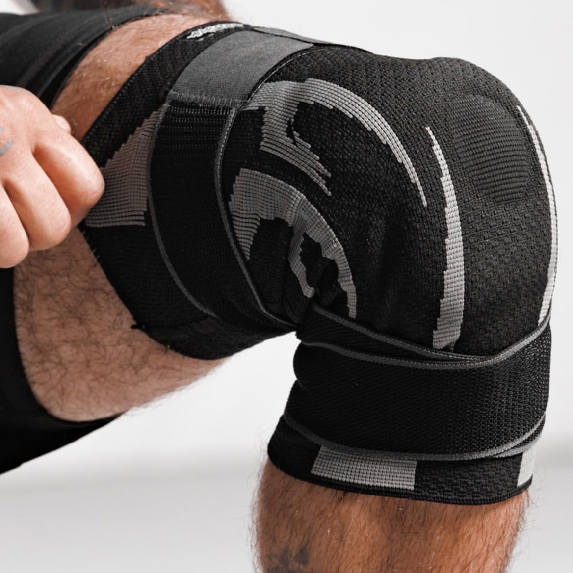 Anaconda Fightwear Knee Brace Compression Sleeve with Gel Pad, Adjustable Non-Slip Wrap

