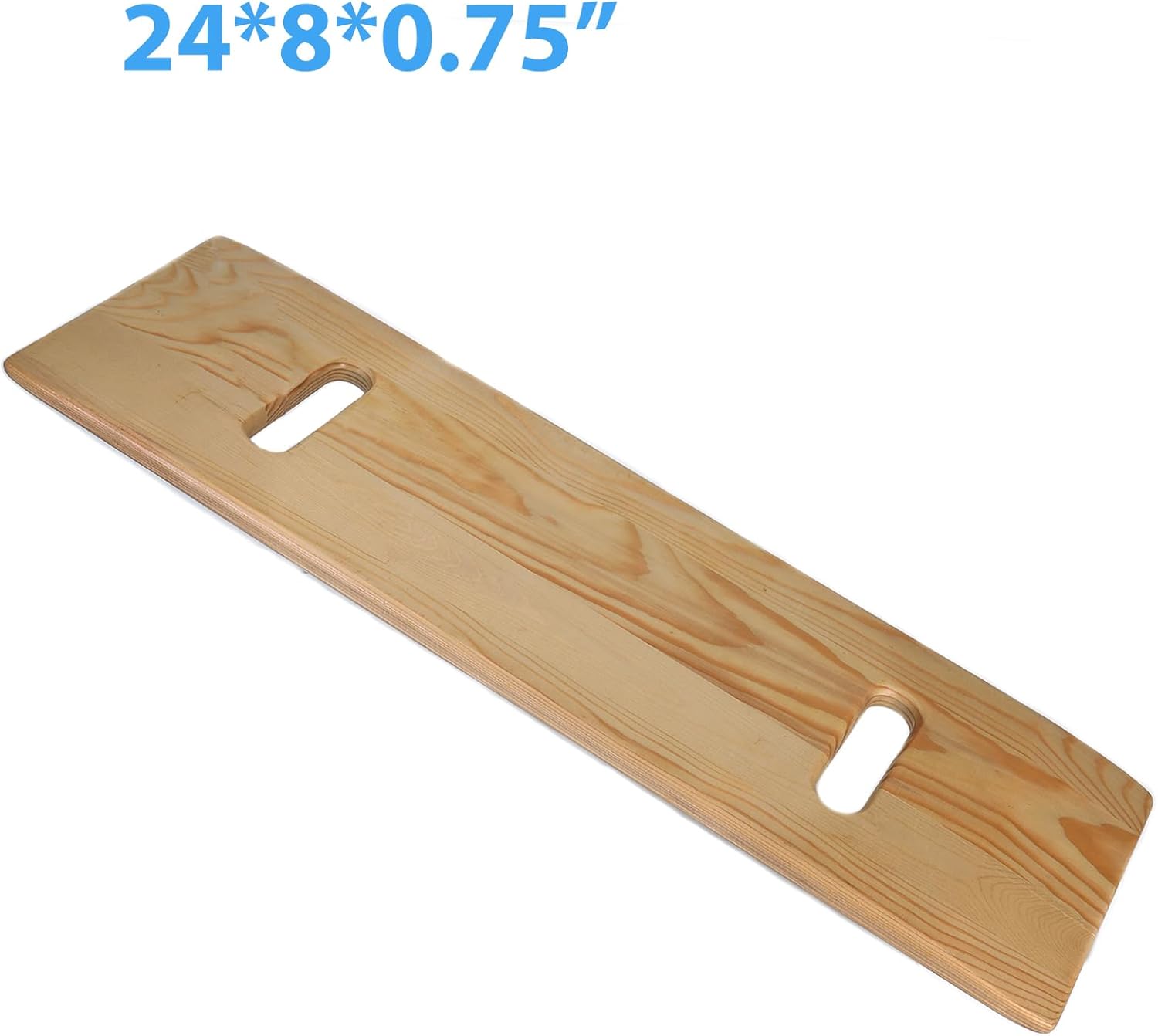 Slide Transfer Board with Handles, Heavy-Duty Wood Mobility Aid, 500 lb Capacity

