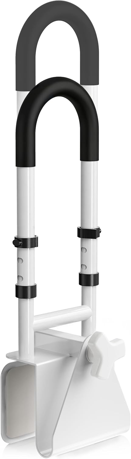 Bathtub Safety Rail Grab Bar with Non-Slip Grip for Seniors, 3.1-6.7 in, 300 lb


