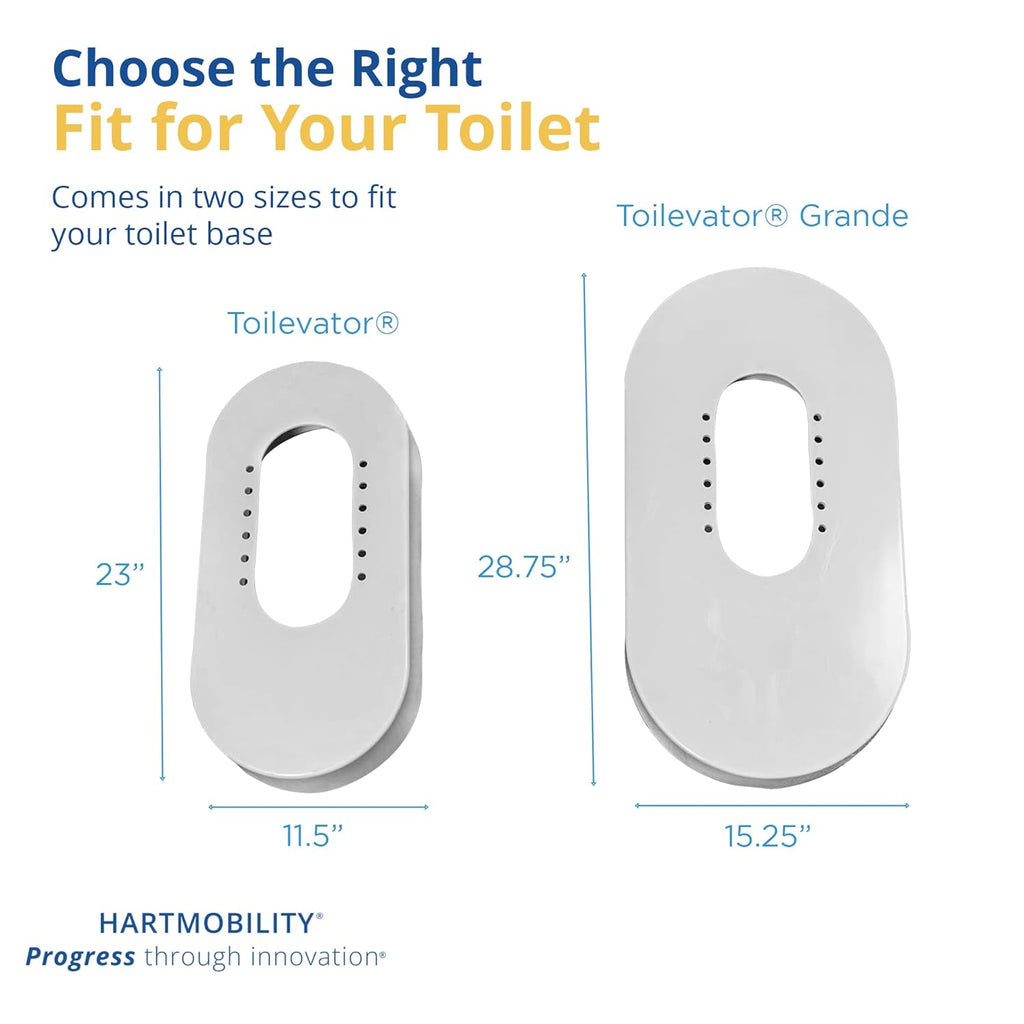 Toilevator Toilet Riser Base for Elevated Toilet Seat, Stable Support

