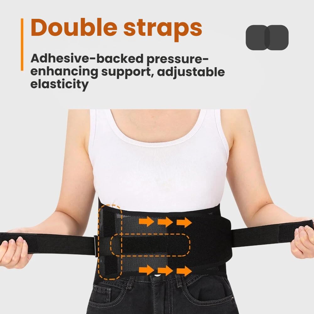Aisenth Lumbar Back Brace for Sciatica Relief, Adjustable Straps, Breathable Support

