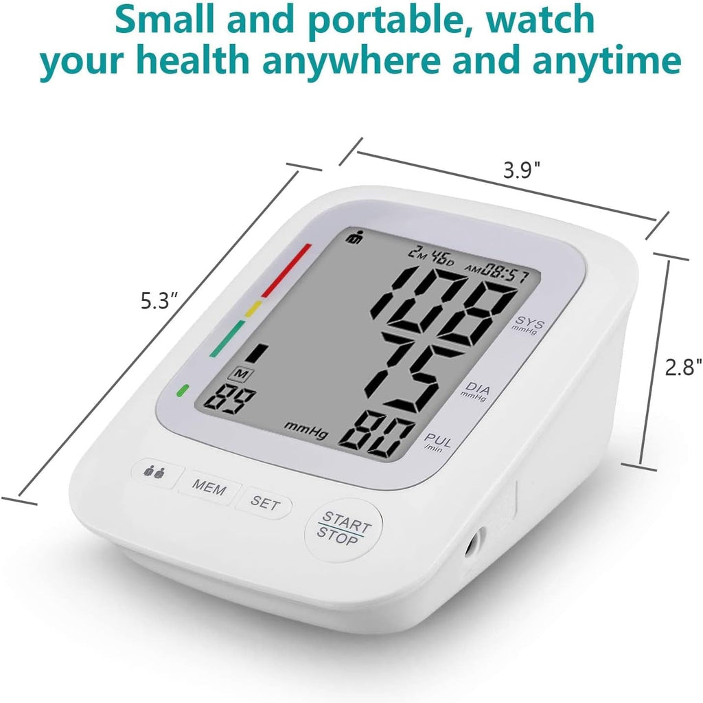 Electronic Upper Arm Blood Pressure Monitor, Automatic Digital BP Monitor

