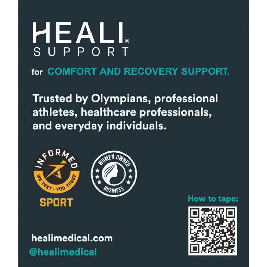 Heali Kinesiology Tape with Magnesium and Menthol, Precut Muscle & Joint Relief, 20

