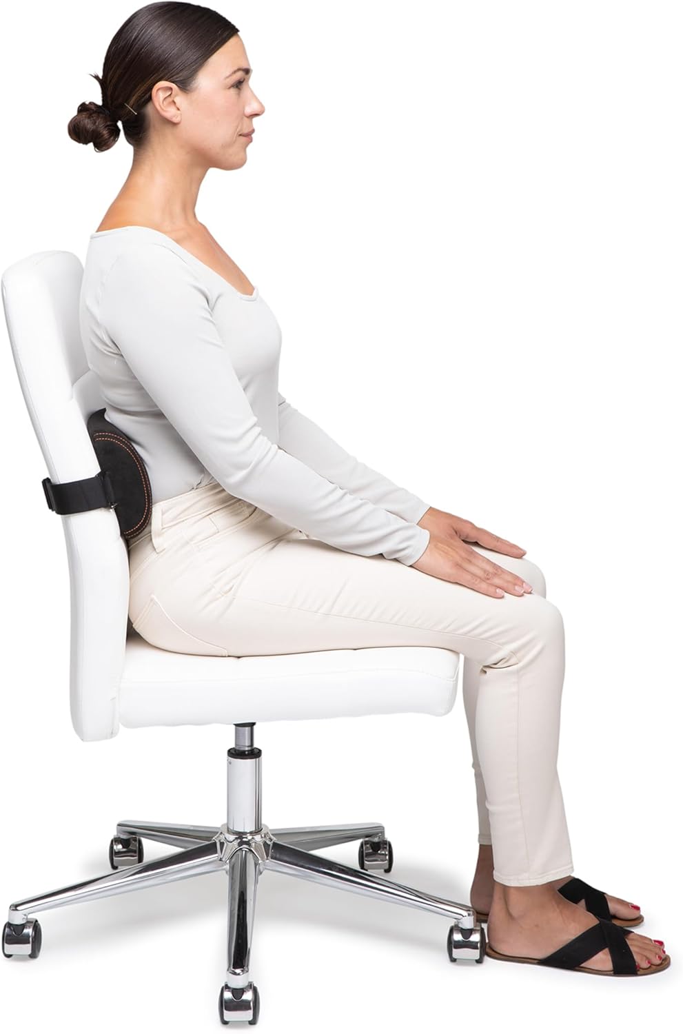 OPTP McKenzie Signature SlimLine Lumbar Support Pillow for Office Chair and Car Back

