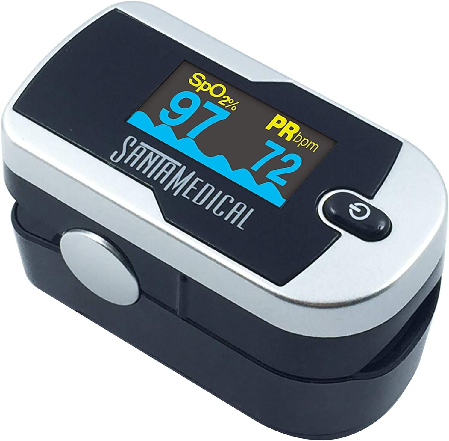 Santamedical Generation 2 Fingertip Pulse Oximeter, SpO2 Monitor with OLED Display

