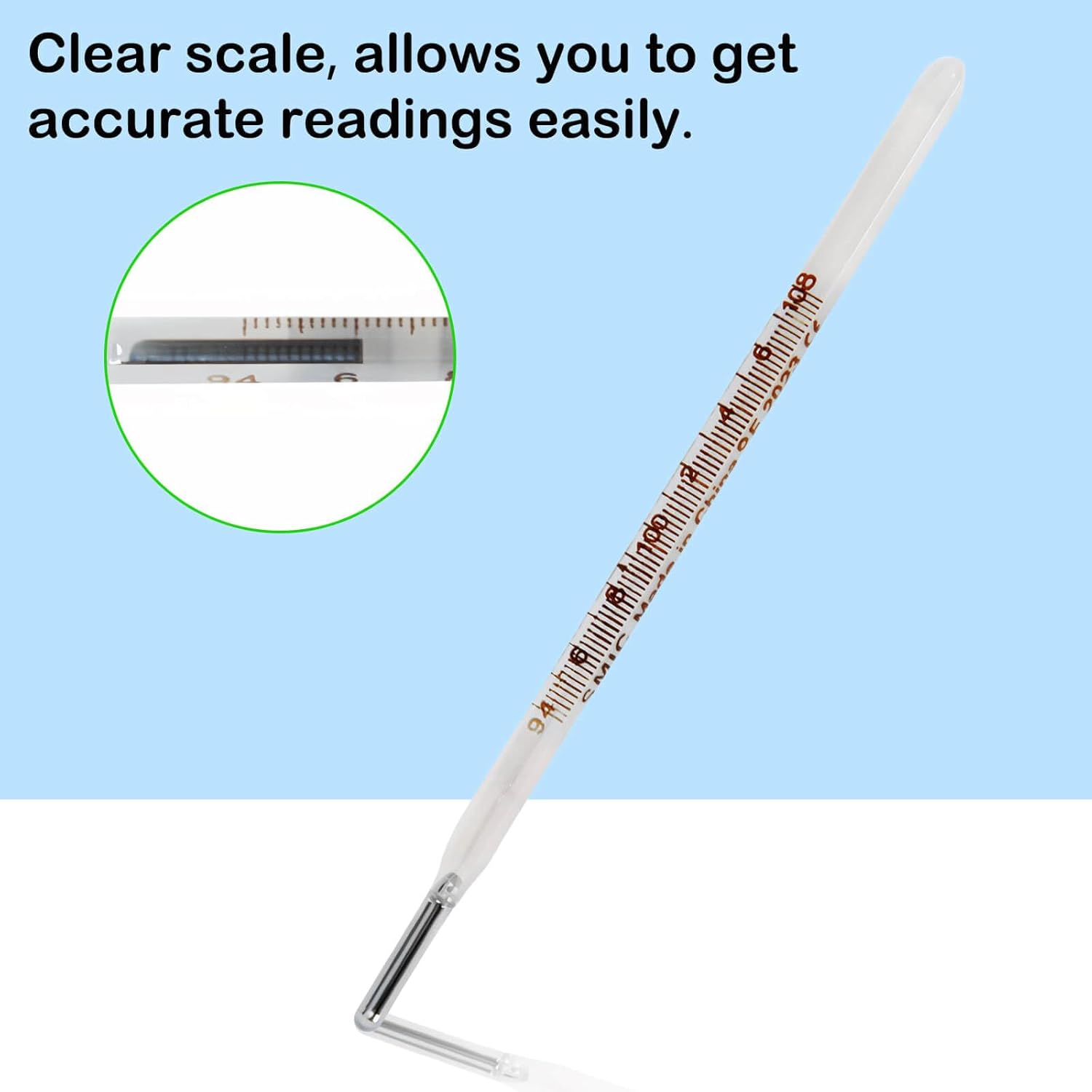 HARIKA LIFE Glass Oral Thermometer for Adults and Kids, Fahrenheit Scale

