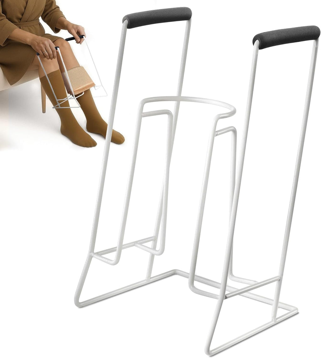 Stocking Donner Compression Sock Aid Tool with Metal Frame and Foam Grips

