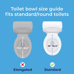 Drive Medical 2-in-1 Raised Toilet Seat with Removable Padded Arms, 5in Lift, Locking

