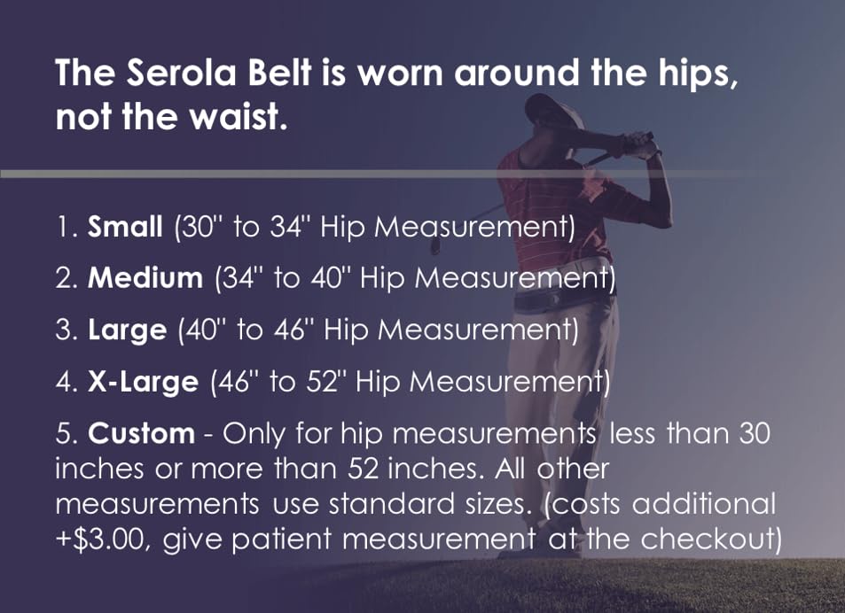SEROLA Sacroiliac Belt for SI Joint Support, Lower Back Brace for Sciatica and Pelvic

