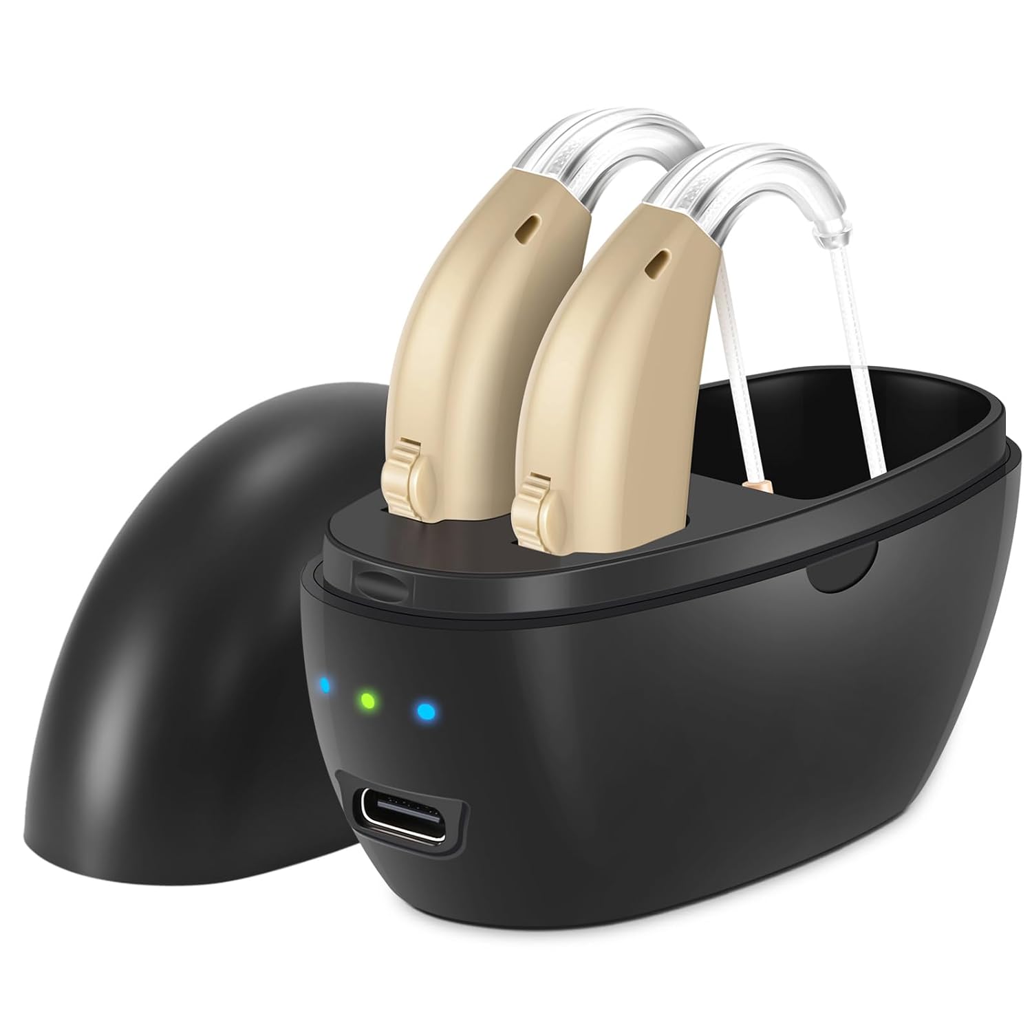 Rechargeable Hearing Aids for Seniors with Noise Cancelling, Adjustable Volume


