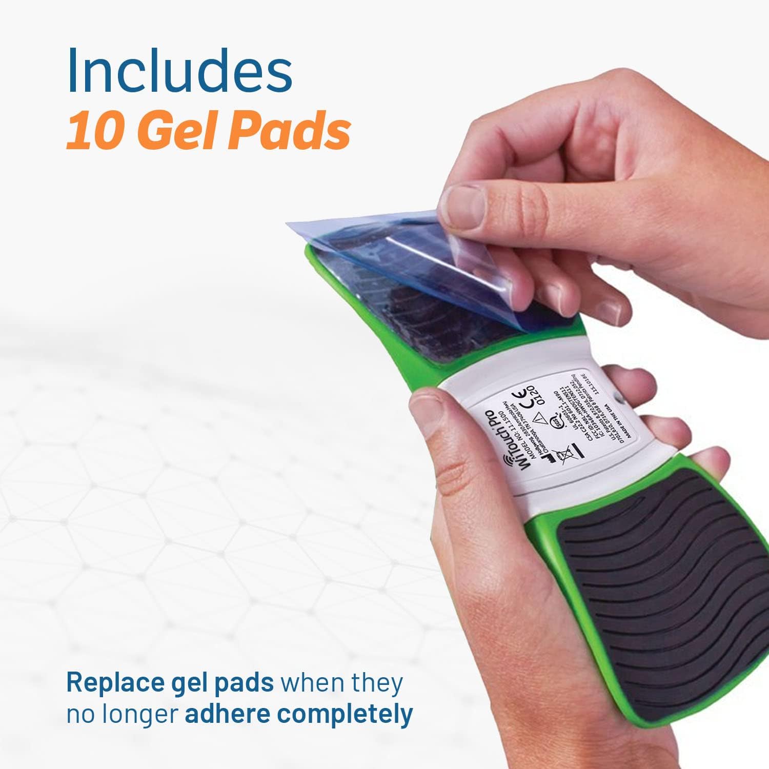 Hollywog TENS Replacement Electrode Pads for WiTouch Pro and Aleve Direct Therapy

