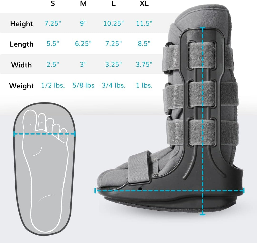 BraceAbility Pediatric Walking Boot CAM Walker Orthopedic Support Shoe for Kids

