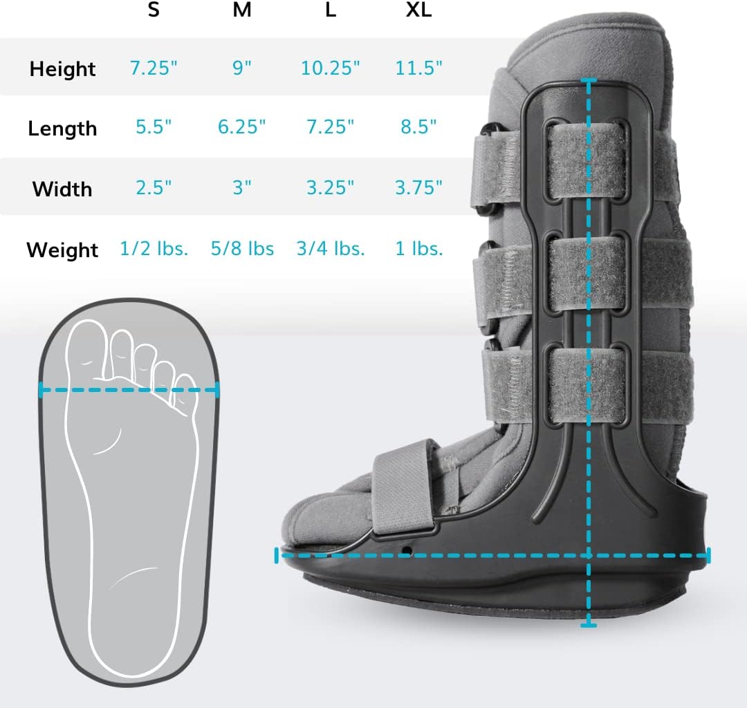 BraceAbility Pediatric Walking Boot CAM Walker Orthopedic Support Shoe for Kids

