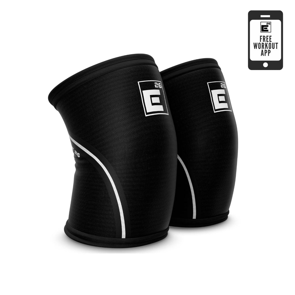 Element 26 Knee Sleeves for Weightlifting, 6mm Neoprene Compression Pair

