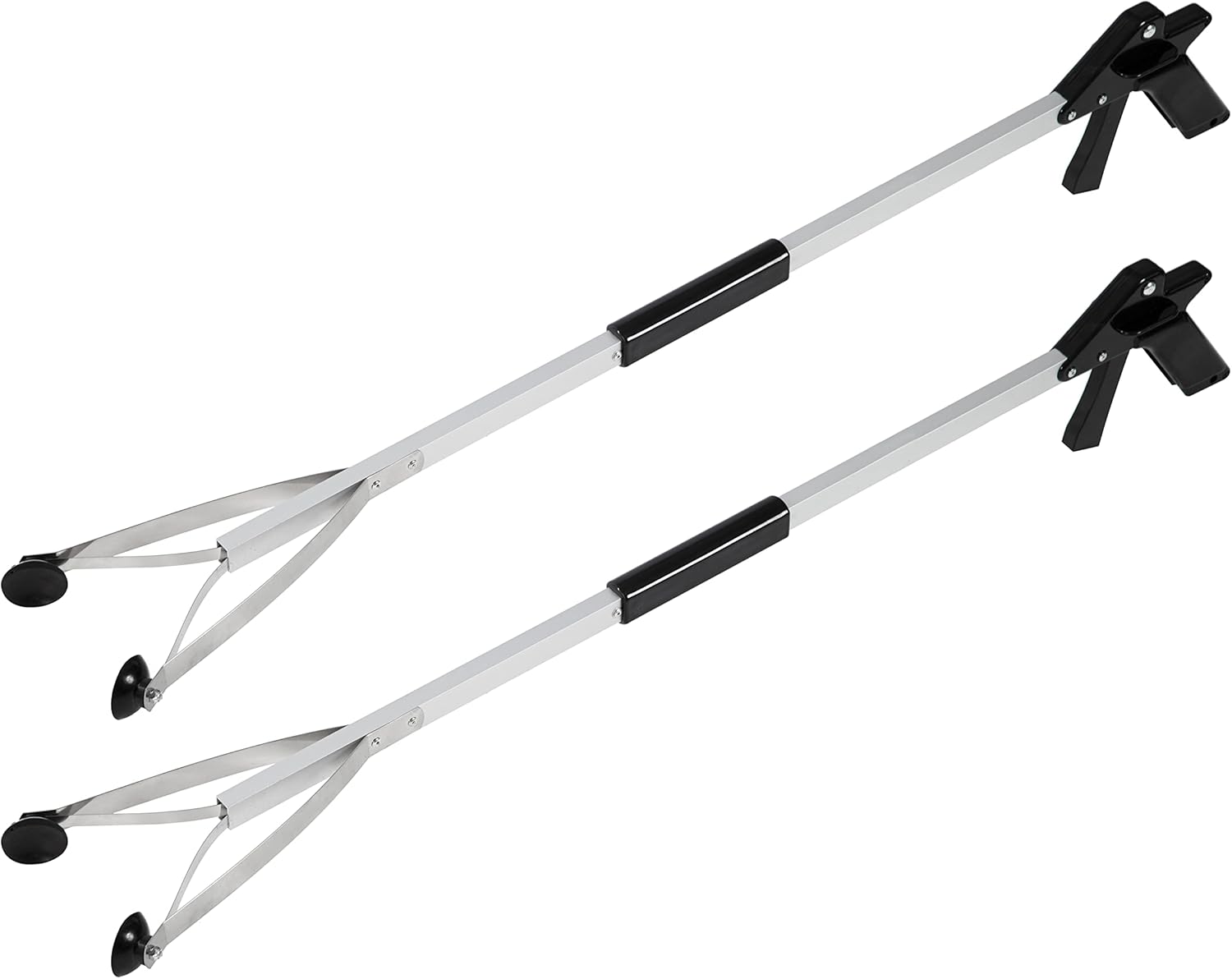 Luxet 32 in Aluminum Suction Cup Grabber Tool, Foldable Reacher Pickup Picker

