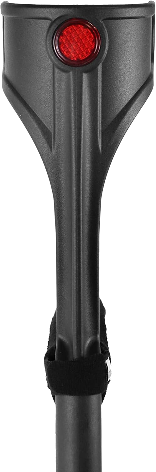 KMINA Forearm Crutches for Adults, Adjustable Height, Wide Tip, Aluminum

